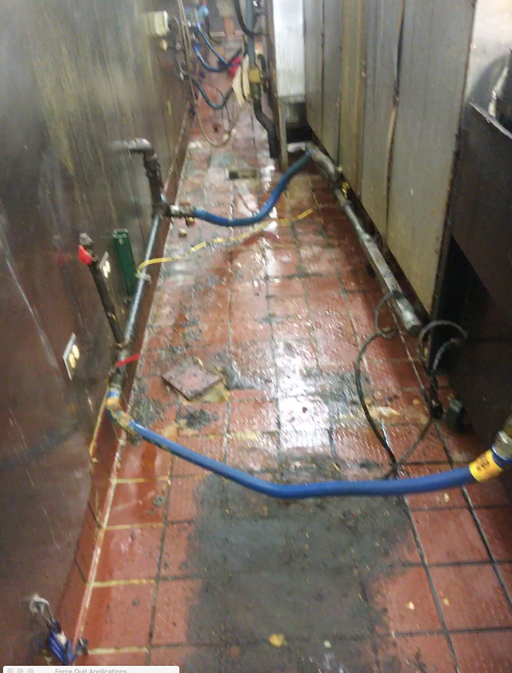 Behind The Line Cleaning Before
